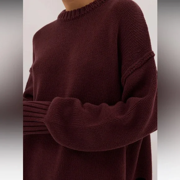 DISSH ROY WALNUT OVERSIZED LONGLINE KNIT JUMPER - Picture 2 of 5